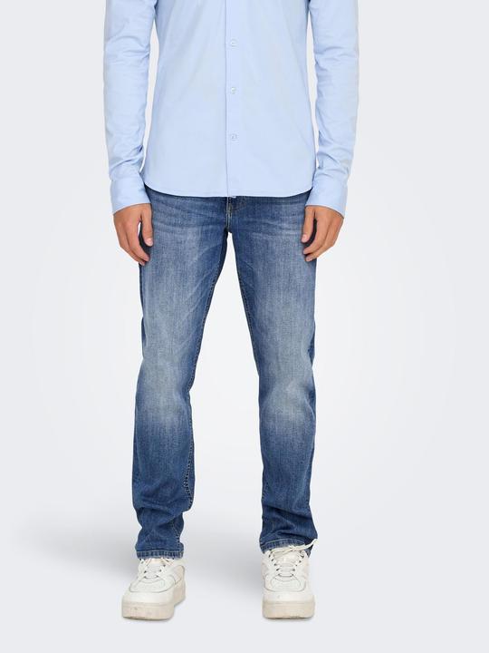 Actual product image Only & Sons ONSWEFT Mittlere Taille Normal geschnitten Jeans Slim Fit Jeans (W29/L32)