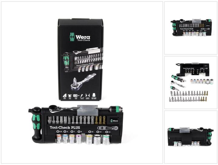 Actual product image Wera Tool-Check PLUS (Hexagon socket TX M10, Hexagon socket TX M15, Hexagon socket TX M30, Cross Phillips PH M1, Cross Phillips PH M2, Hexagon socket TX M25, Cross Pozidriv PZ M1, Cross Pozidriv PZ M2, Cross Phillips PH M3, Cross Pozidriv PZ M3, Hexagon socket TX M20, Hexagon socket TX M40)