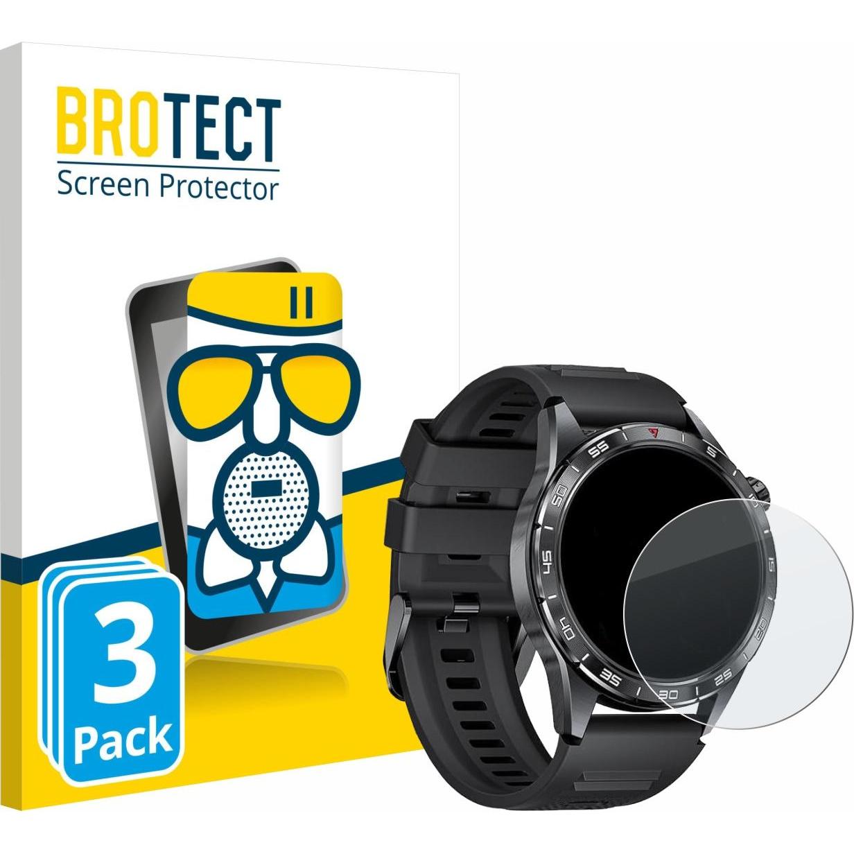 BROTECT Schutzglas Schutzfolie Displayschutz Display Schutz Glas Folie matt, Smartwatch Schutzfolie, Grau