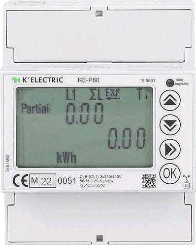 Image du produit K'Electric Compteur triphasé KEP80 MID S0 80A