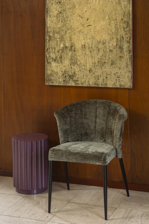 Actual product image Dutchbone Camila Stool Plum