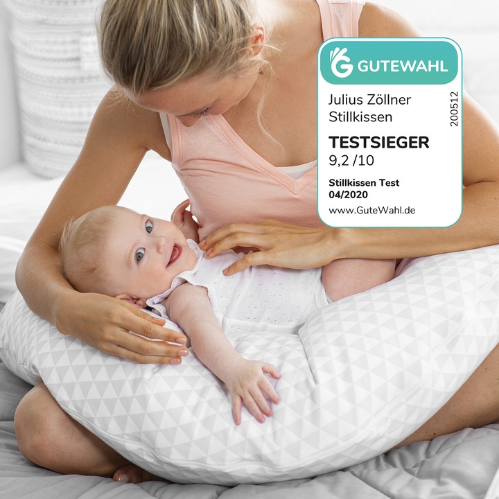 Actual product image Julius Zöllner Nursing pillow Jersey Little Bow 190 cm (190 cm)