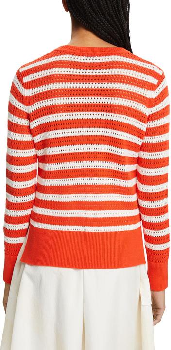 Produktbild Esprit Gestreifter Pullover aus Lochstrick (M)