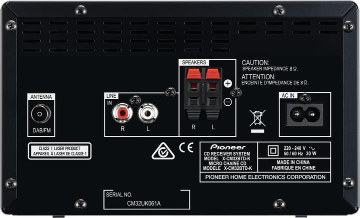 Image du produit Pioneer X-Cm32btd (Bluetooth, 2x 15 W)