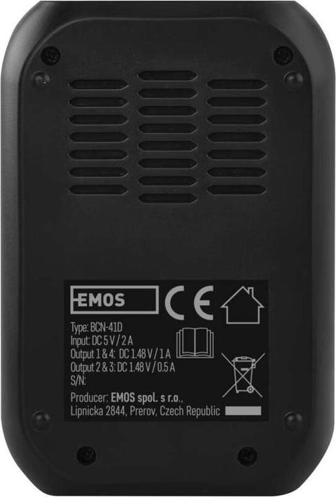 Immagine prodotto Emos InteligentnÃ nabÃjeÄka BCN-41D + 4xAA (4 pz., AAA, Batteria + Caricabatterie)