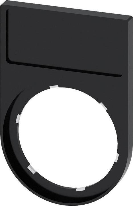 Produktbild Siemens Label holder, rounded bottom, black