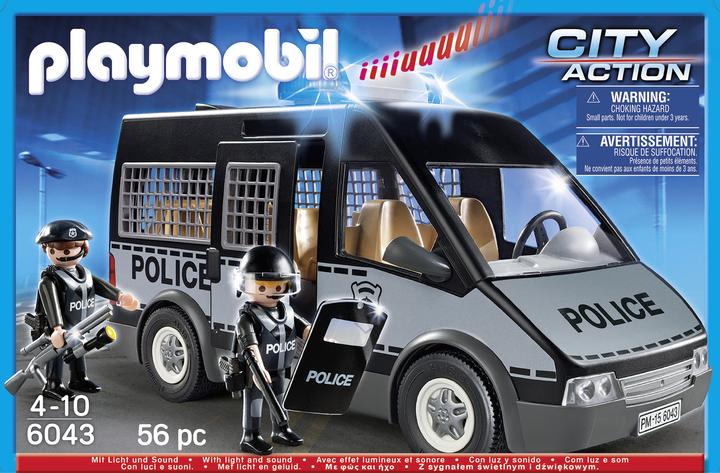 Produktbild Playmobil Polizei-Mannschaftswagen mit Licht und Sound (6043, Playmobil City Action)