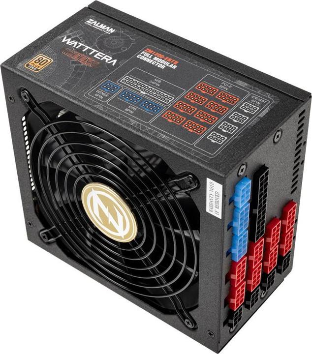 Actual product image Zalman ZM1200-EBTII 80 PLUS Gold Power Supply - 1200 Watt (1200 W)