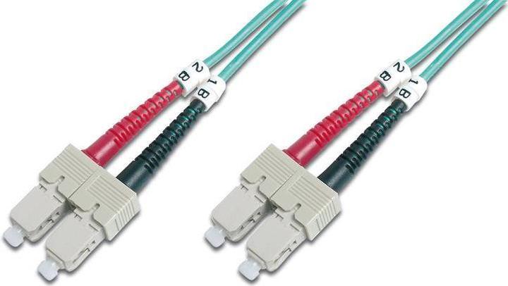 Produktbild 2 meter LSZH Multimode 50/125 OM4 fiber patch cable duplex with SC connectors (CAT6, 2 m)