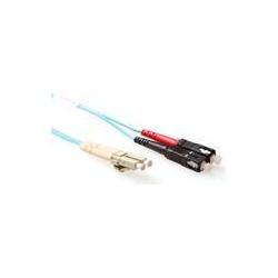 Thumbnail - ACT 25 meter LSZH Multimode 50/125 OM3 fiber patch cable duplex with LC and SC connectors (CAT7, 25 m), Netzwerkkabel