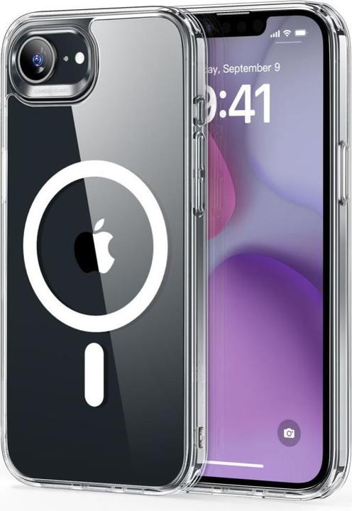 ESR Classic Hybrid Halolock MagSafe iPhone 16e Case - Clear (Apple iPhone 16e, Apple iPhone 17e)