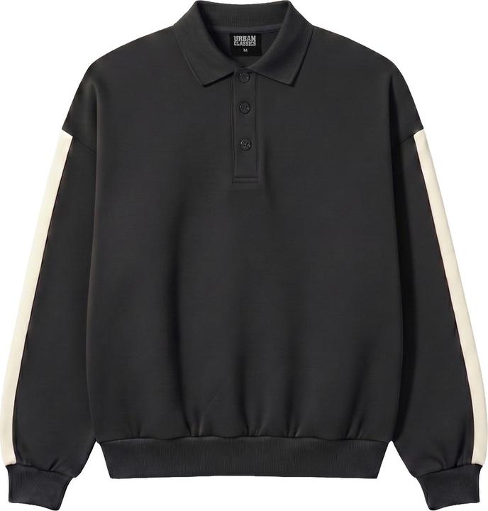 Produktbild Urban Classics Oversized Piqué Longsleeve Polo black M (M)