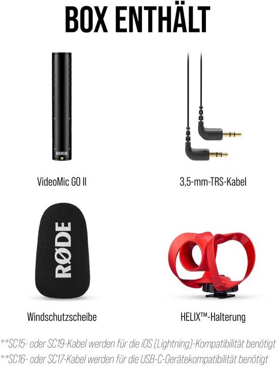 Actual product image RØDE VideoMic GO II