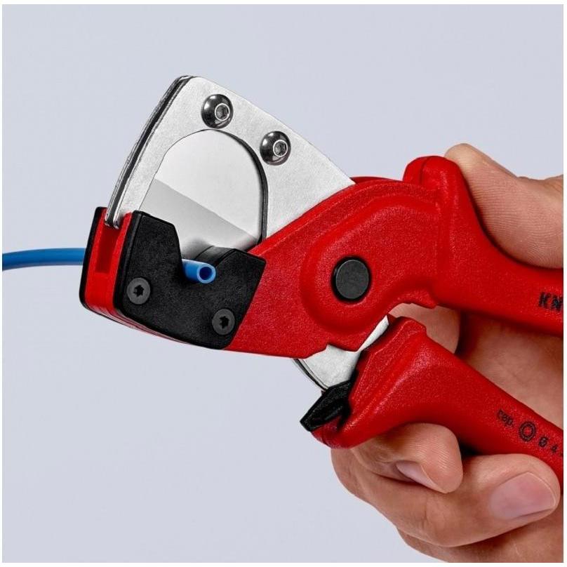 Thumbnail - Knipex, Bolzenschneider + Seitenschneider, Rohrschneider für Mehrschicht- und Pneumatikschläuche (185 mm)