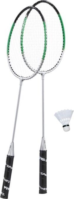 Idee+spiel Badminton-Set Team 2 Schläger 65cm + 1 Federball (Overdekt)