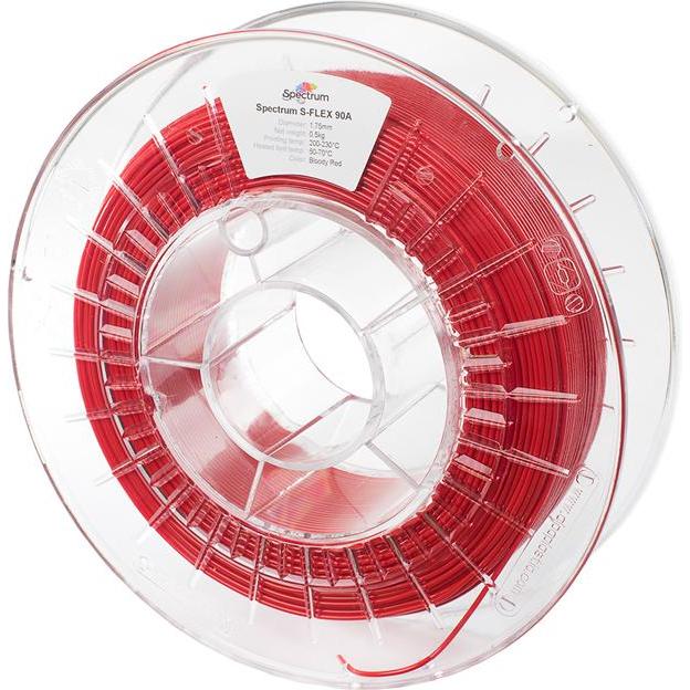 Thumbnail - Spectrum S-Flex (TPU, 1.75 mm, 500 g, Rot), 3D Filament, Rot