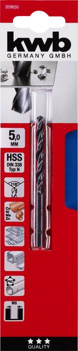 Actual product image kwb HSS Twist Drill, ø 5.0 mm (5 mm)