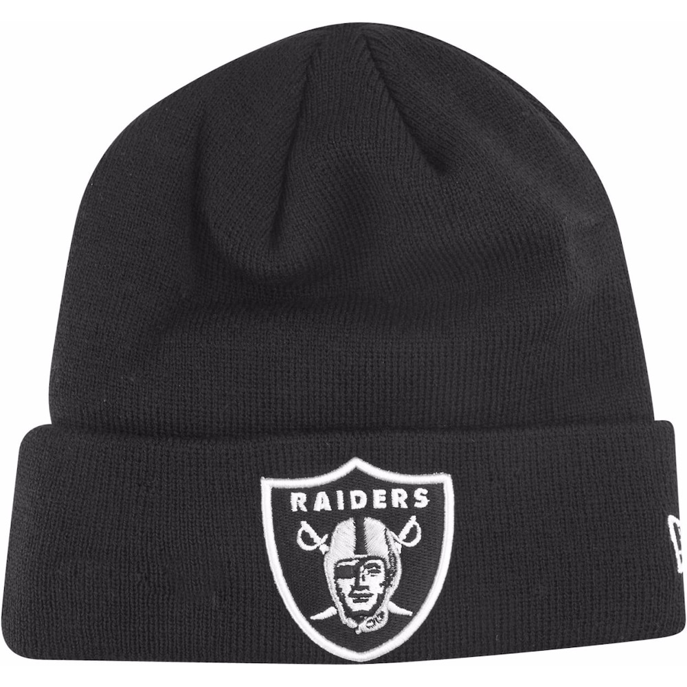 New Era, Herren, Mütze, Beanie Cuff Oakland Raiders, Schwarz, (One Size)