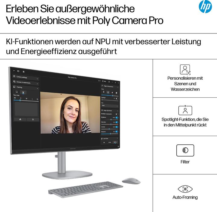 Actual product image HP OmniStudio X AIO 27-cs1076ng (2000 GB, 16 GB, Intel Core Ultra 7 256V)