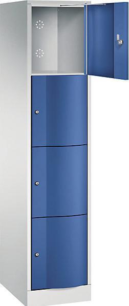 Actual product image C+P Resisto 4-fold compartment locker (39.60 x 54 x 195 cm)