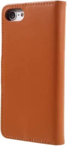 Produktbild Ueli Express iPhone SE / 8 / 7 Buch Etui Tasche Echtleder mit Kartenfach Orange (Apple iPhone 7, Apple iPhone 8, Apple iPhone SE, Apple iPhone SE (2nd Gen), Apple iPhone SE (3rd Gen))