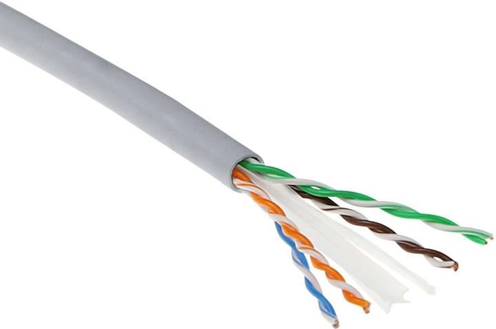Produktbild ACT CAT6 U/UTP solid twisted pair cable, PVC, AWG 24, CPR: B2ca, 305 m CAT6 U/UTP AWG24 SOLID 305M (U/UTP, CAT6, 305 m)