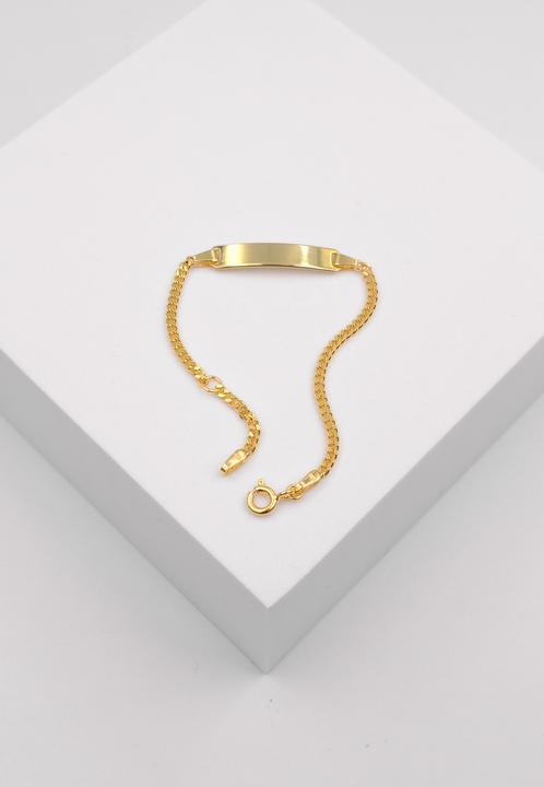Immagine prodotto Muau Bracciale con badge (14 cm, Oro giallo 750/18 carati)