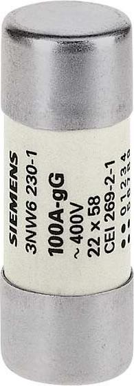 Produktbild Siemens Keramiksicherung MT 40A 500V AC 22x58mm 3NW6217-1 (40 A)