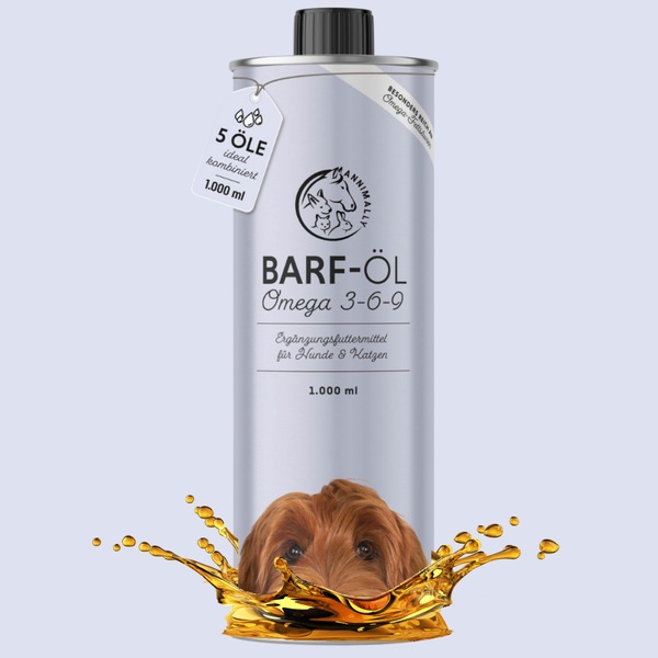 Produktbild Annimally Barf-Öl 500ml (Adult, Senior, Junior, 1 Stk., 1000 g)