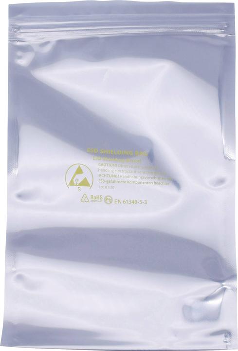 Produktbild Quadrios ESD-Beutel (L x B) 127 mm x 203 mm abschirmend ESD-Kennbuchstabe S 1 (10 Stück)