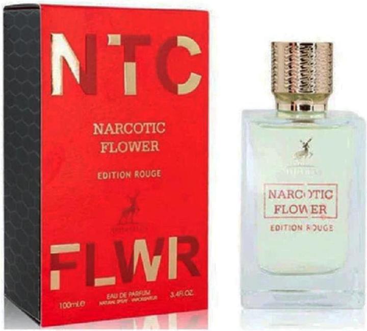 Actual product image Maison Alhambra Narcotic Flower Rouge by Eau De Parfum Spray 100 ml (Eau de parfum, 100 ml)