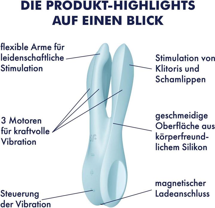 Produktbild Satisfyer Threesome 1 - Light Blue