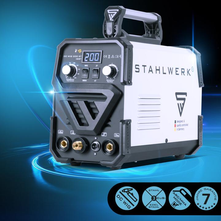 Produktbild Stahlwerk Schweissgerät DC WIG 200 ST IGBT Vollausstattung