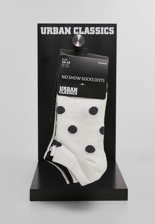 Immagine prodotto Urban Classics Calzini No Show Dots 5-Pack (Confezione da 5 pezzi, 35 - 38)
