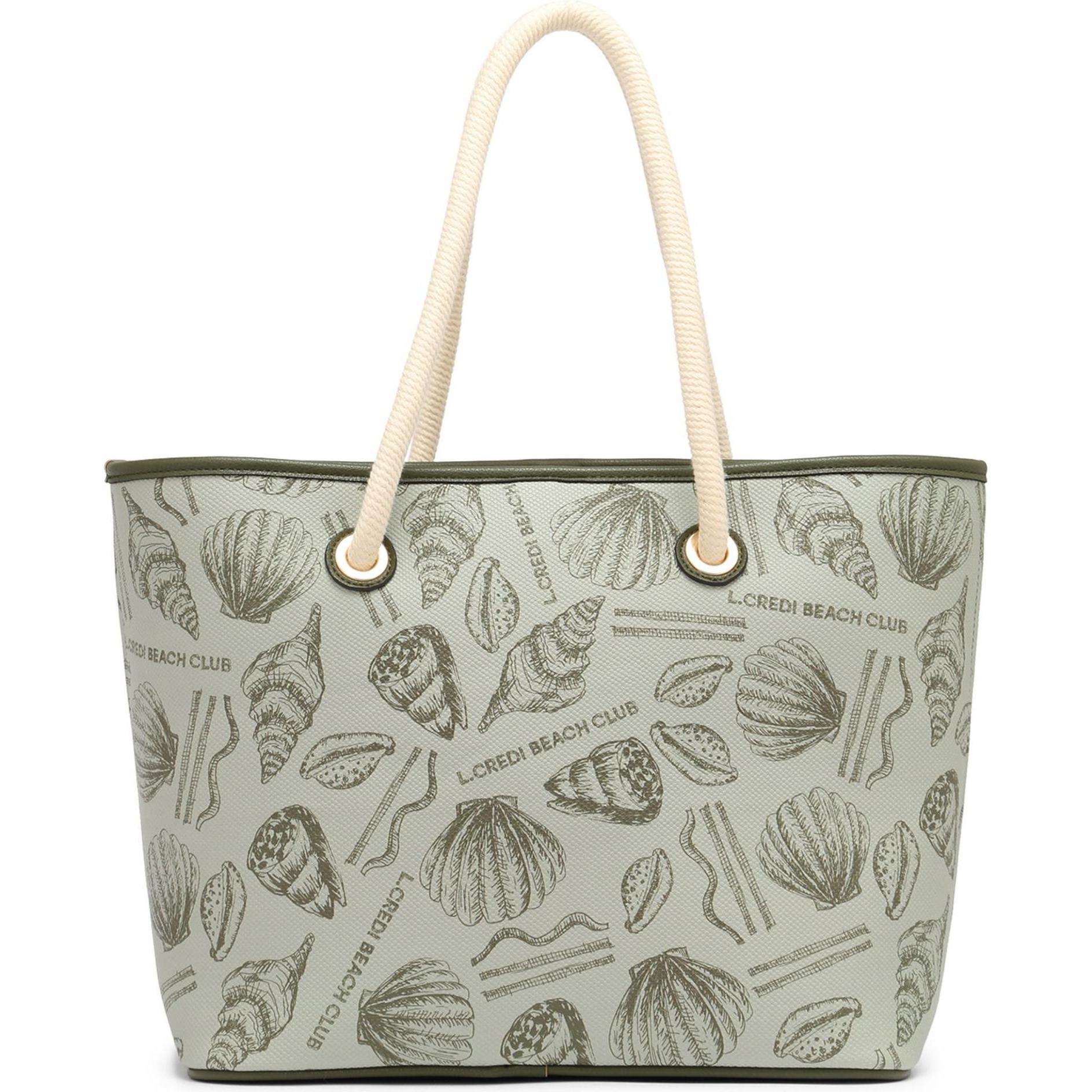 L.Credi, Einkaufshilfe, Kezia Shopper Tasche 43 cm, Grün