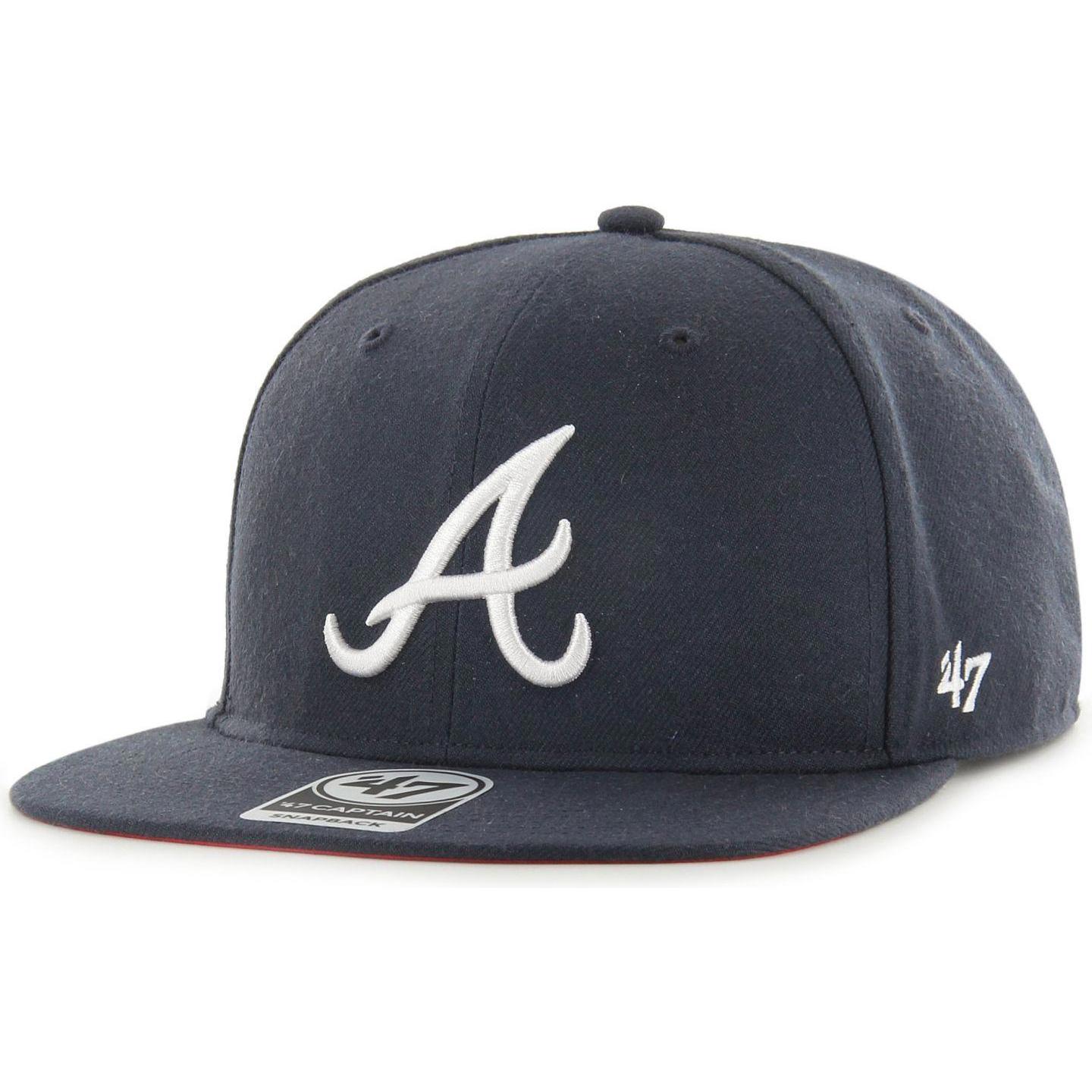 47 Brand, Herren, Cap, Captain Snapback Cap - Sure Shot Atlanta Braves, Blau