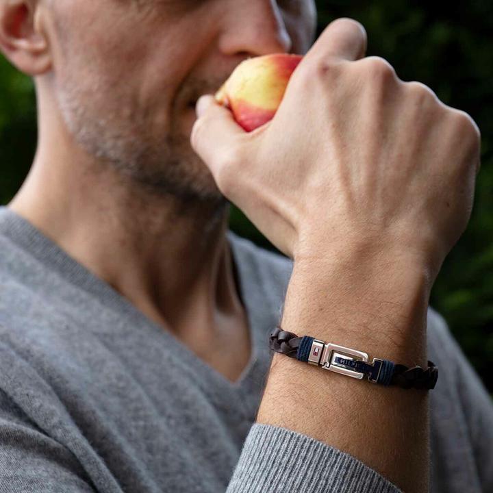 Immagine prodotto Tommy Hilfiger occasionale (21 cm, Acciaio inossidabile, Cuoio)