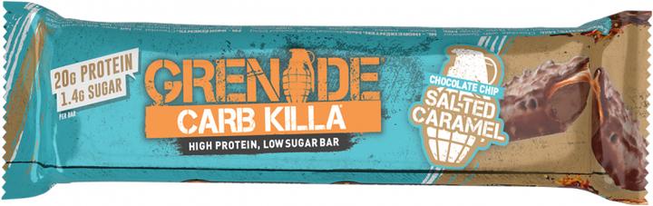 Actual product image Grenade Carb Killa Chocolate Chip Salted Caramel Protein Bar (12x60g) (Chocolate, Nougat, Caramel, 12 pcs., 810 g)