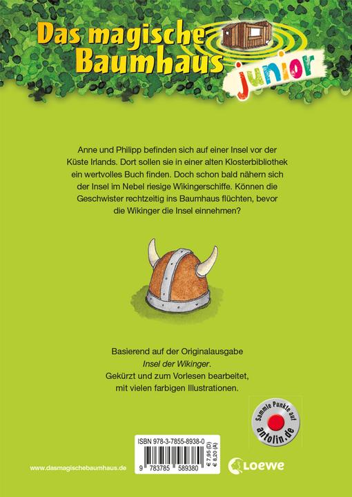 Produktbild Das magische Baumhaus junior - Abenteuer bei den Wikingern (Deutsch, Jutta Knipping, Mary Pope Osborne, Sabine Rahn, 2018)
