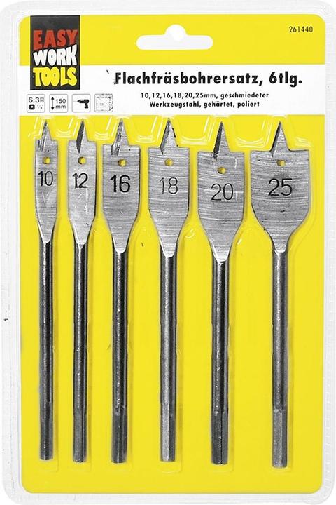 Immagine prodotto Easy Work Set di punte per fresatura piana 10 - 25 mm (10 - 25 mm)