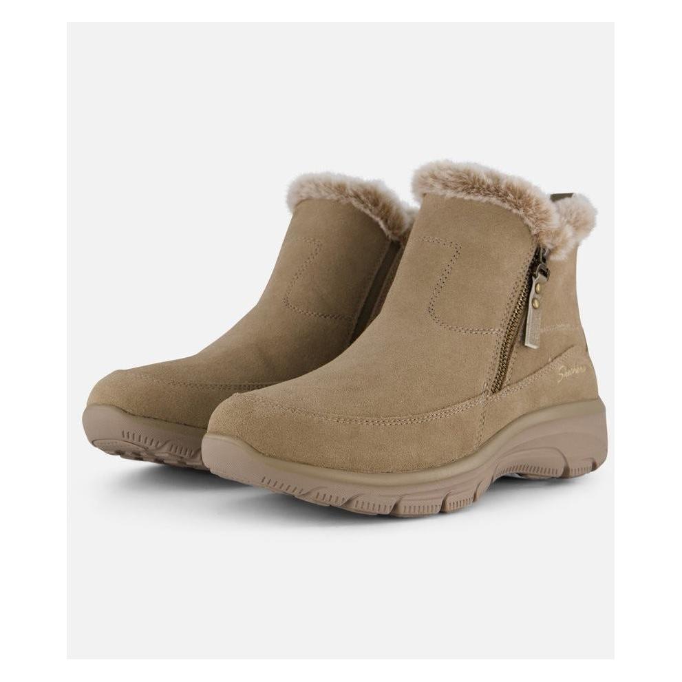 Skechers, Damen, Boots + Stiefel, Felpa Con Cerniera Facile E Fresca, Beige, (37)