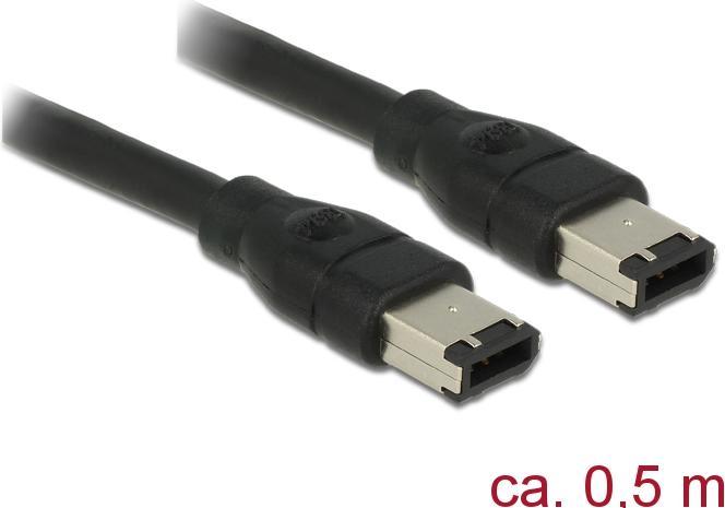 Actual product image Delock FireWire 6 pin connector (0.50 m, FireWire)