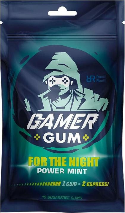 Actual product image Roelli Roelli Chewing gum Gamer Gum "For the night" Power Mint (1 pcs., 20 g)