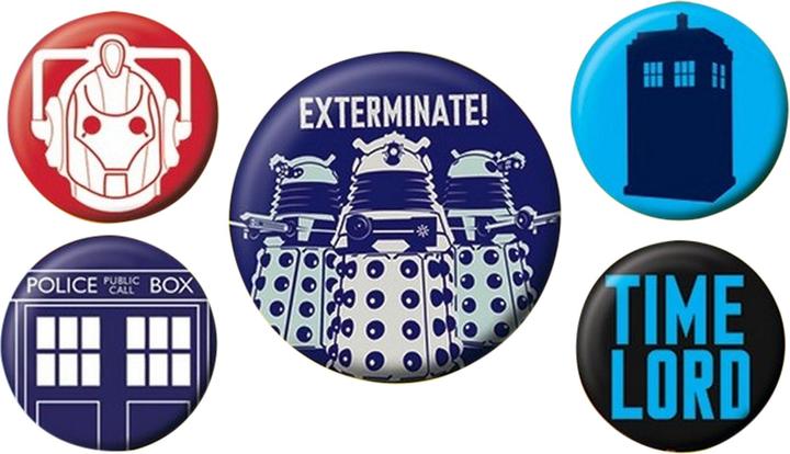 Immagine prodotto Doctor Who Set di spilli sterminati 5 pezzi in metallo