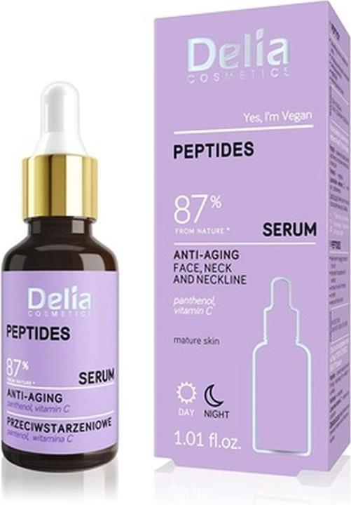 Actual product image Delia Cosmetics Peptide Anti-Aging Serum for Mature Skin 30ml (30 ml)