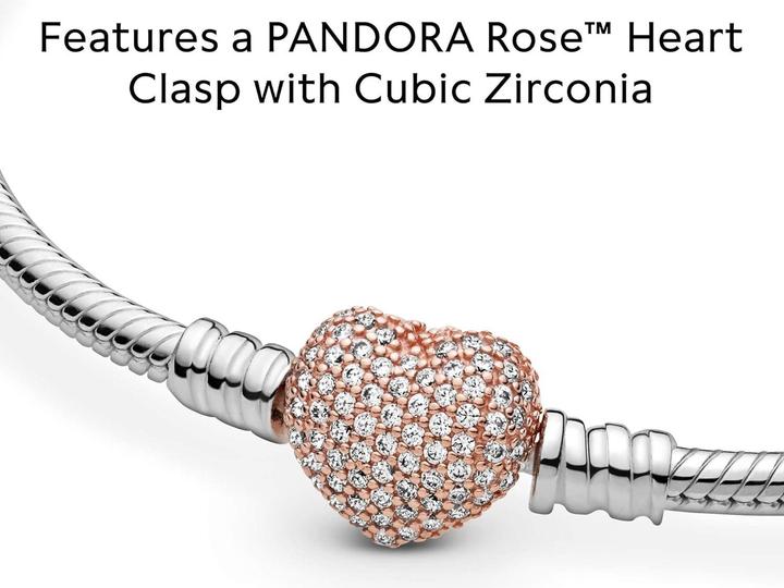 Immagine prodotto Pandora Bracciale con chiusura a cuore (19 cm, Argento)