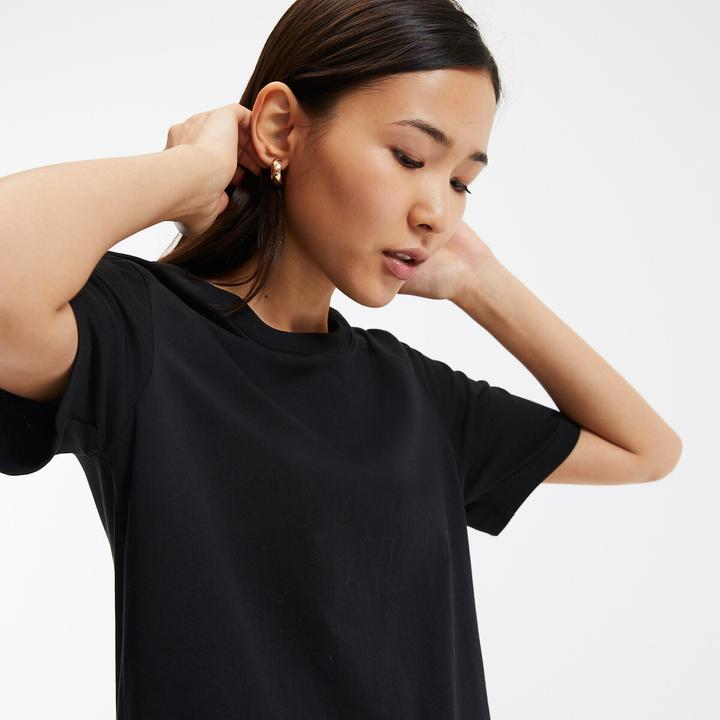 Image du produit La Redoute Collections T-shirt à encolure ronde et manches courtes (M)