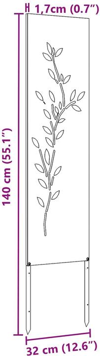Produktbild vidaXL Gartensichtschutz (32 cm)