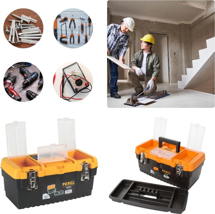 Actual product image Perel Toolbox with metal locks (1 Piece)