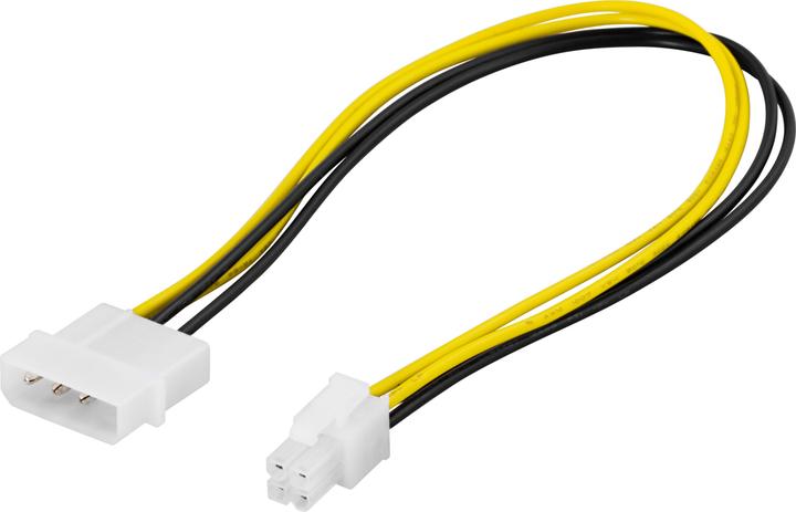 Produktbild Deltaco Adapter cable 4-pin to ATX12V(P4), 30cm (0.30 m)
